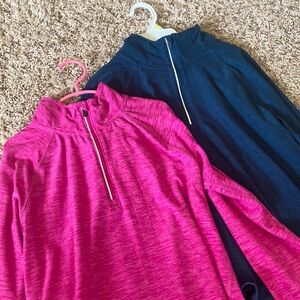 2 active wear zip ups